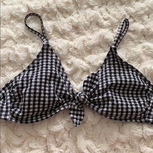 Checkered bikini top